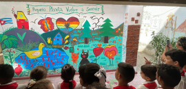 Murales cerámicos saludan aniversarios de la Juventud y los Pioneros