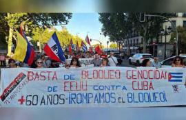 Celebran en España gesta del Moncada con vibrante manifestación