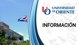 Nota informativa de la Universidad de Oriente