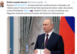 Partido Comunista de Cuba rechaza orden de arresto contra Putin