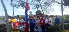 Abanderan delegación sanluisera a Asamblea Provincial de la Anap