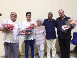 En Santiago de Cuba reciben tres mexicanos la Placa de Reconocimiento Heredia