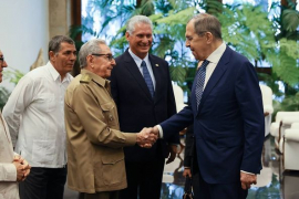 Reciben Raúl Castro y Díaz-Canel en Cuba a Serguei Lavrov