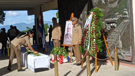 Efectúan homenaje a Ramón Espinosa Martín en Santiago de Cuba