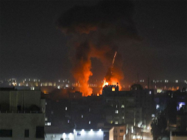 Casi 120 palestinos murieron en bombardeos israelíes