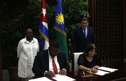 Cuba y Namibia fortalecen sus relaciones de cooperación bilateral