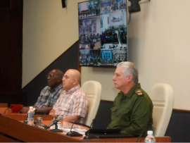 Presidente de Cuba examinó situación durante paso de huracán