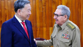 Raúl Castro recibe a ministro de Seguridad Pública de Vietnam