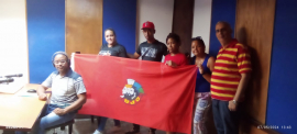 Intercambia dirigente juvenil santiaguera con jóvenes y pioneros de San Luis