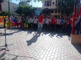 Los estudiantes santiagueros no olvidan el 27 de noviembre