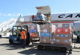 Naciones Unidas y Venezuela llegan a Cuba con donativos