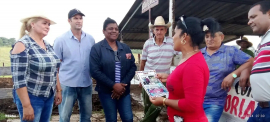 Visita Primera Secretaria del Partido municipio San Luis