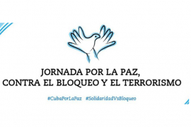 Convocan a jornada internacional por la paz y contra el bloqueo