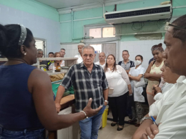 Recorrieron instituciones de Salud máximas autoridades de Santiago de Cuba