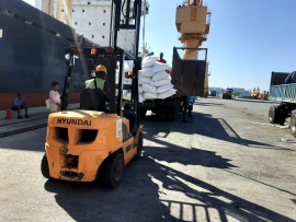 En Santiago de Cuba se descarga el arroz de la canasta familiar normada