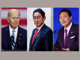 EEUU, Japón y Corea del Sur, alianza contra China en Camp David