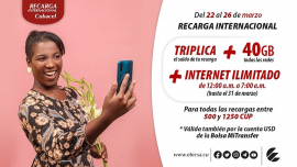 ETECSA promociona llamadas y servicios