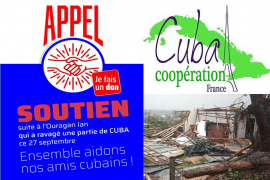 Franceses realizan primer aporte monetario para apoyo a Cuba tras Ian
