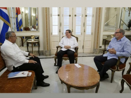 Recibe canciller cubano a embajador de Venezuela