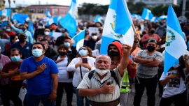 Pueblos indígenas organizados, motor de protestas en Guatemala