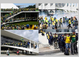 Unas mil 400 personas continúan presas en Brasil por acto golpista