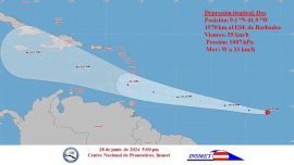 Emite Instituto de Meteorología aviso de Ciclón tropical
