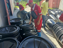 Entregan tanques para el almacenamiento de agua segura