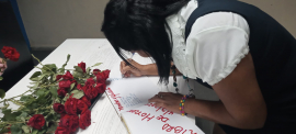 Trabajadores de Etecsa firman Libro de Honor de la FMC