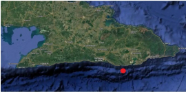 Sismo perceptible en Santiago de Cuba