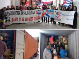 Cargan en España contenedor solidario para Pinar del Río, Cuba