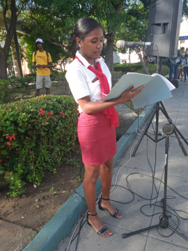 Tributo a Perucho Figueredo y al Himno Nacional en Santiago de Cuba +Fotos