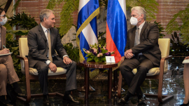 Recibió Díaz-Canel a Viacheslav Volodin, presidente de la Duma Estatal de la Asamblea Federal de la Federación de Rusia