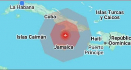 Temblor de tierra perceptible en Santiago de Cuba