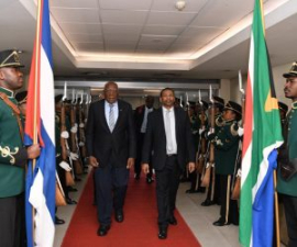 Valdés Mesa en Sudáfrica para investidura del presidente Cyril Ramaphosa