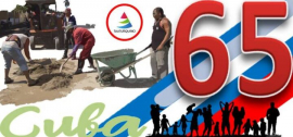 Santiagueros en Jornada por los 65 años de la Revolución