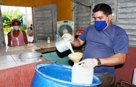 En Mella garantizan leche fresca para la mayoría de sus niños