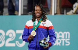 Maylín del Toro con ippon dorado en Santiago 2023